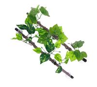 SEWOART 2pcs Artificial Reptile Corner Branch with Suction Cups Flexible Climbing Vine for Terrarium Decoration Pet Friendly Greenery for Lizards Spiders Amphibians Habitat Enrichment