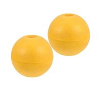 SEWOART 2pcs Buoys for Fishing Nets and Gill Nets, Yellow PVC Foam with Hydrodynamic Structure and UV Resistant Surface, for Saltwater and Deep Sea Trawl Net Operations