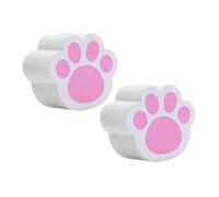 SEWOART 2pcs Cat Claw Sponge Scrubber Cartoon Design Window and Mirror Cleaner Small Adhesive Side for Bathroom Glass Surface Cleaning