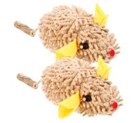 SEWOART 2pcs Catnip Stuffed Mouse Toy Cute Cartoon Plush Cat Interactive Toys for Indoor Cats Kitten Teething