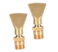 SEWOART 2pcs Copper Fountain Heads Fan Nozzle Kit Thread Low Noise Water Sprinkler for Garden Parks Hotels Landscape Water Curtain Spray
