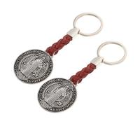 SEWOART 2pcs Cross Keychain Metal Religious Pendant Bag Charm Key Rings Decorative Purse Hanging Ornaments for Backpacks and Car Accessories
