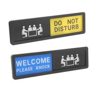 SEWOART 2pcs Do Not Disturb Door Signs with Slider Privacy Indicator for Office Conference Rooms Easy to Use Meeting Room Door Signs to Protect Privacy and Communicate Status