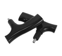 SEWOART 2pcs Ergonomic Plastic Walking Cane Handle Grip Replacement for Hiking Stick and Trekking Pole with Slip-Resistant Texture and Even Pressure Distribution, Lightweight Under 85g
