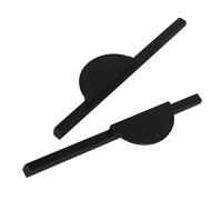 SEWOART 2pcs Ergonomic Semi Moon Vintage Pull Handles Spacing Black Cabinet Drawer Replacement for Kitchen Bathroom Cupboards Easy Install Decorative Furniture Hardware