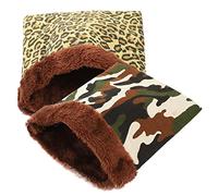 SEWOART 2pcs Ferret Bed Rat Bed Hamster Supplies Sleeping Bag Warm Nest for Small Animals Random Style
