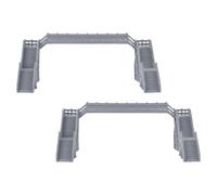 SEWOART 2pcs Footbridge Model: Sand Table And Railway Layout Footbridge Decor - Diy Building Simulation Model Toys And Home Decor