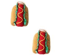 SEWOART 2pcs Funny Hot Dog Pet Costume for Dogs and Cats Xs for Halloween and Christmas Dress-up Comfortable and Attention-grabbing Design