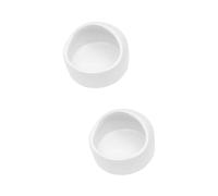 SEWOART 2pcs Hamster Ceramic Feeding Bowl Chew Resistant White Dish for Small Pets Easy to Clean for Gerbils Mice and Other Rodents