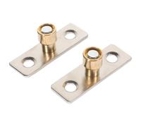 SEWOART 2pcs Heavy-Duty Sliding Door Floor Guide Stop for Barn Doors and Cabinets, Iron and Copper Material with 10mm Head Axle and 3cm Hole Distance, Providing Seamless Sliding Experience
