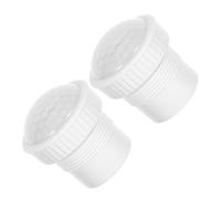 SEWOART 2pcs Human Detection Switch Case with High Transparency Sensor Motion Activated Light Shade Auto Lighting for Parking Lots and Public Areas Optimized Openhole Design for Enhanced