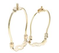 SEWOART 2pcs Lamp Shade Harp Holder Golden Lampshade Bracket with Stable Horn Design for Table and Floor Lamps Easy Installation with Complete Kit for Optimal Light Distribution