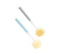 SEWOART 2pcs Long Handle Bath Brush Soft Bristles Shower Back Scrubber Body Exfoliator Enhance Your Shower Routine