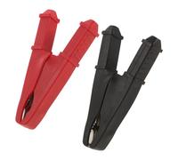 SEWOART 2pcs Metal Alligator Clip Clamp Kit High Battery Clips Copper Electrical Test Clamps Low Resistance for Car Auto Vehicle Red Black