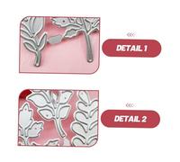 SEWOART 2pcs Metal Leaf Cutting Dies for Card Making Carbon Steel Stencils for DIY Scrapbooking Detailed Leaf Vein Embossing Templates Precise Craft Die Cuts for Paper Fabric Album