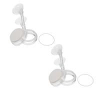 SEWOART 2pcs Nano Bubble Stone Aquarium Air Stones with Suction Cup Micron-level Oxygen Diffuser for Fish Tanks Efficient Atomization Technology Enhances Water Oxygenation Low-pressure Air