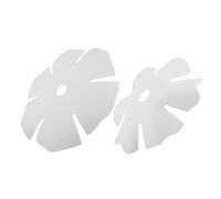 SEWOART 2pcs Nordic Style Flower Petal Lamp Shade Plastic Pendant Light Covers for Bedroom Dining Easy to Install White Boho Light Fixture