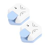 SEWOART 2pcs Paper Corner Rounder Tool Precision Scrapbooking Corner Punch with Distinct Styles Easy to Use for Cardstock Business Cards DIY Crafts Journaling and Photo Projects
