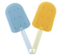 SEWOART 2pcs PET Hair Removal Brush for Dogs and Cats Dual-Sided Lint Roller for Grooming and Massage Portable Washable Tool for Short and Long Hair Pets