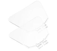 SEWOART 2pcs Plastic Bench Grinder Eyeshield Replacement Covers Transparent Protective Shields for Electric Tool Debris Guard Lightweight Plastic Fit Grinding Wheel Machines