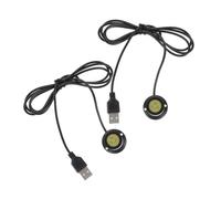 SEWOART 2pcs Rechargeable Warm White Under Shelf Light Led Cabinet Spotlight Compact Jewelry Display Lighting