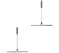 SEWOART 2pcs Rotating Window Cleaner Squeegee Car Wiper Simple Practical Bathroom Use Grey Efficient Glass Cleaning
