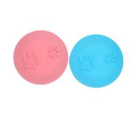 SEWOART 2Pcs Silicone Pet Food Can Lids Flexible Wear-resistant Covers with Puller for Cat Dog Food Storage Soft Seal for Freshness Household Use