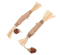 SEWOART 2pcs Silvervine Sticks for Cats Natural Cat Teeth Cleaning Molar Chew Long for Indoor Play Stress Relief Health