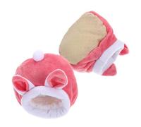SEWOART 2pcs Small Animal Winter Warming Nest for Hamsters Hedgehogs Insulated Portable Sleeping Bed with Adorable Cartoon Design Easy to Clean Warm Shelter for Small Pets
