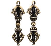 SEWOART 2pcs Small Tibetan Brass Vajra Pestle Ornament Mini Desktop Decor for Home Unique Chic Design Gift for Friends High-grade Material