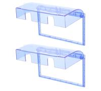 SEWOART 2pcs Socket Protective Cover Double Switch Panel Splash Guard for Kitchen Bathroom Laundry Rooms Transparent Self-adhesive Electrical Outlet Protector