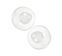 SEWOART 2PCS Spherical Glass Lampshades Ceiling Lamp Covers Resistant to Corrosion Light Fixture Covers for Pendant Lights Bedroom Living
