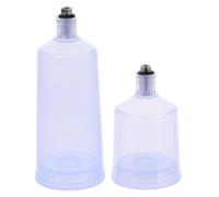 SEWOART 2pcs Split-type Airbrush Paint Cup Plastic Reusable Pigment Cup Airbrush Supplies Paint Container Bottle for Precise Spraying in Projects