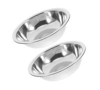 SEWOART 2pcs Stainless Steel Foot Basin for Soaking Wash Basin for Foot Face Washing for Kitchen Bathroom Laundry Spaces