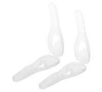 SEWOART 2pcs Transparent Hair Shaving Box with Secure Slot Design Portable Carrying Storage Holder for Home and Travel Protective Organizer for Shaving Tools