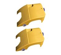 SEWOART 2pcs Turtle Basking Ramp Platform Durable Turtle Climbing Stand for Aquarium Easy to Clean for Habitat and Feeding Yellow Wax Color