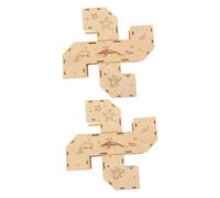 SEWOART 2pcs Wooden Hamster Tunnel Maze Toy Small Pet Plaything Gerbil Labyrinth for Cage Tubes Climbing