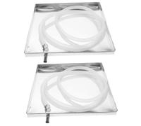 SEWOART 2sets Ac Water Drip Tray Drain Pan for Portable Ac Floor Protection Washing Machine Pan