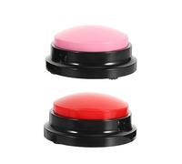 SEWOART 2sets Dog Talking Buttons Recordable Pet Toys Interactive Training Plastic Pet Supplies 2pcs*2