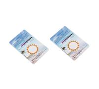 SEWOART 2sets Uv Identifying Cards Uvc Testing Uvc Meter Outdoor Testing Card Sun Terrarium 6pcs*2