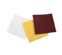 SEWOART 3 Pack Metallic Candy Wrappers with Orange Peel Texture Aluminum Foil Square Chocolate and Caramel Wrapping Papers for Freshness Preservation Portable and Lightweight for Travel