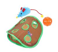 SEWOART 3 Sets Nine-holes Cat Window Door Toy Creative Mouse Catching Plaything Fun Tunnel for Cats