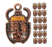 SEWOART 30pcs Ancient Egyptian Crystal Scarab Pendants for DIY Jewelry Making Necklace Beetle Charms Keychain Pendants Craft Accessories