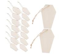 SEWOART 30pcs Blank Wooden Cutouts Tombstone Shapes for DIY Crafts Easy to Hang Smooth Surface for Painting and Decorating for Halloween and Creative Projects