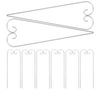 SEWOART 30pcs Hanging Plant Rod Shepherd's Hook Iron Garden Plant Markers Silver Elegant Design Easy Installation Versatile Use for Outdoor Garden