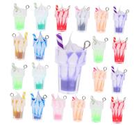 SEWOART 30pcs Mini Ice Cream Cup Resin Charms for DIY Jewelry Making Versatile Pendants for Keychains Necklaces Earrings and Crafts Colorful Sweet Cone Design for Creative Crafting and