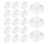 SEWOART 30pcs MM Glass Seashell Charms for Jewelry Making White Clam Shell | Iridescent Pendant Pieces, Glass Craft Accents, Versatile for Occasions and Creative Projects