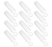 SEWOART 30pcs Plastic Tubes with Fliptop Caps Sealed Packaging Pp Material Storage Containers for Food and Stationery Use at Home or School