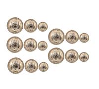 SEWOART 30pcs Zinc Alloy Metal Shield Buttons for Coat and Shirts, Hand Sewing Decorative Buttons with and Simple Design, for Sewing Projects and Clothing Accessories