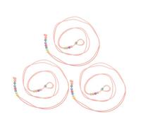 SEWOART 3pcs Adjustable Lizard Harness with Glow the Dark Leashes for Bearded Dragon Reptiles and Small Pets Lightweight Durable Traction Rope for Walking Travel Outdoor Use